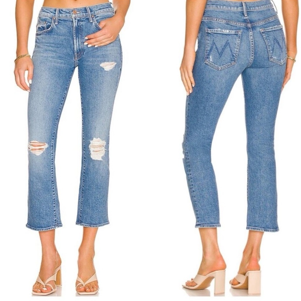 MOTHER The Insider Ankle in Bloom and Doom Jeans Denim size 28 Casual